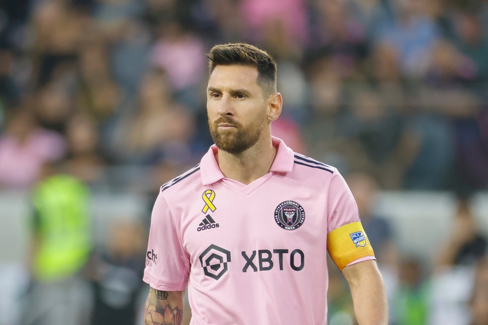 Lionel Messi during an MLS soccer match