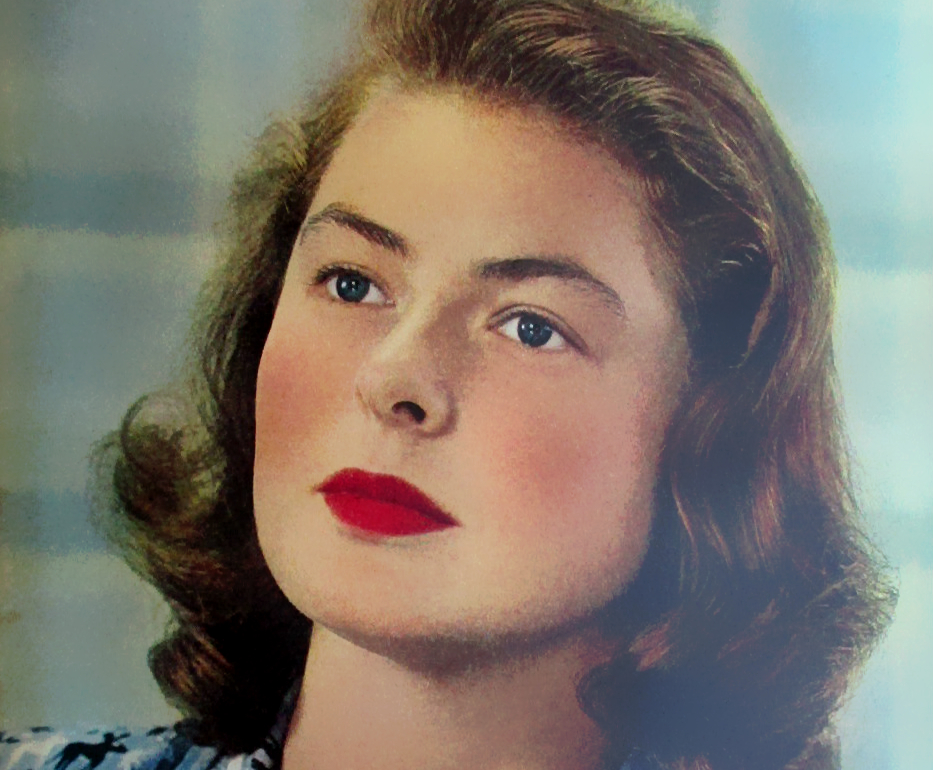 Ingrid Bergman In 1946 in blue top