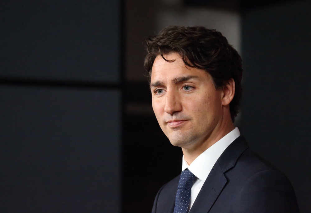 Portrait Photo of Prime Minister Justin Trudeau in dark suit