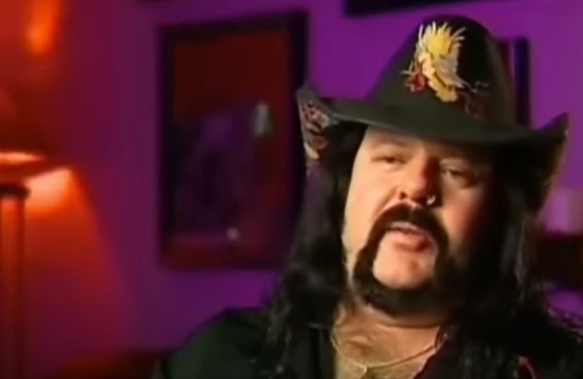 Vincent Paul Abbott giving an interview