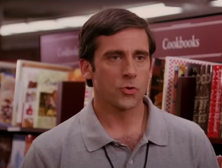 Screenshot from the film The 40-Year-Old Virgin (2005)