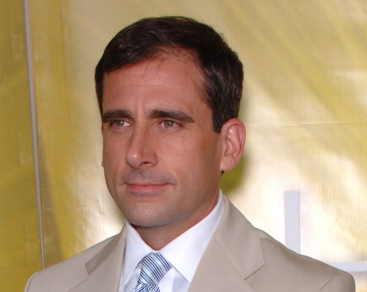 Actor Steve Carell at cocktail party in Beverly Hills