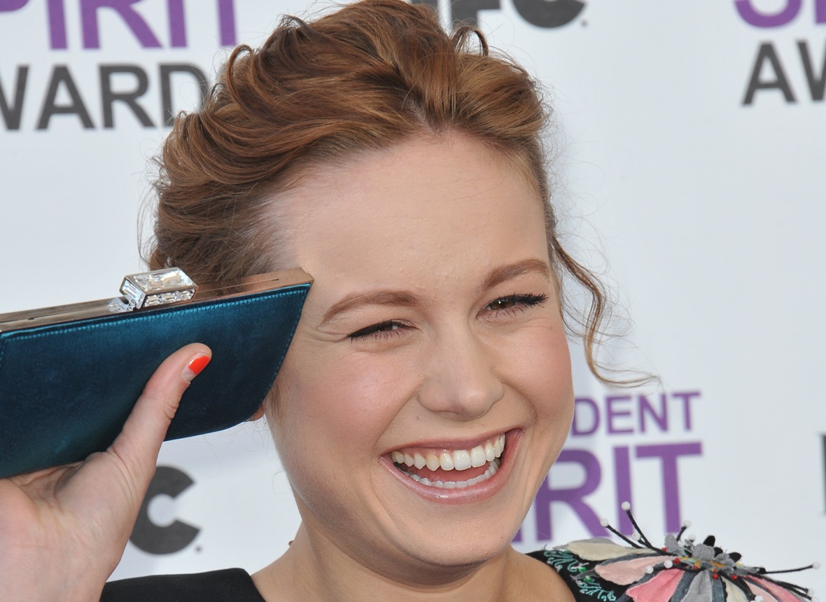 Brie Larson at the 2012 Film Independent Spirit Awards on the beach in Santa Monica, CA.