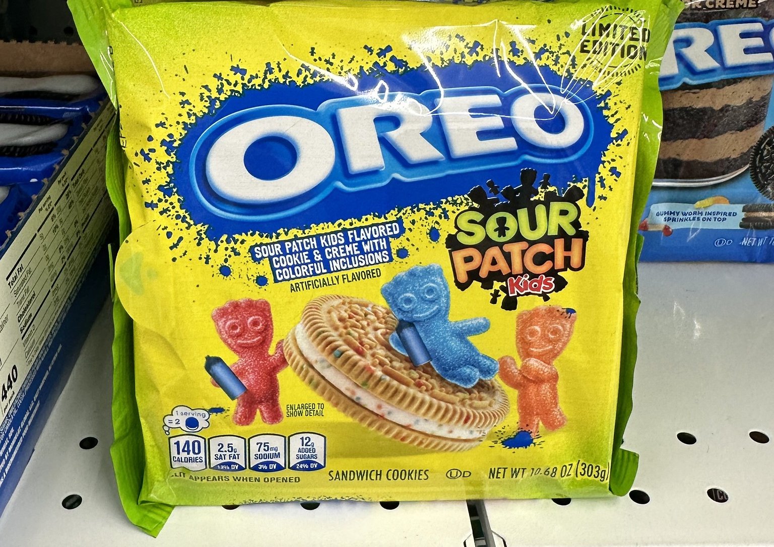 Close Up Photo of Sour Patch Kids Oreos