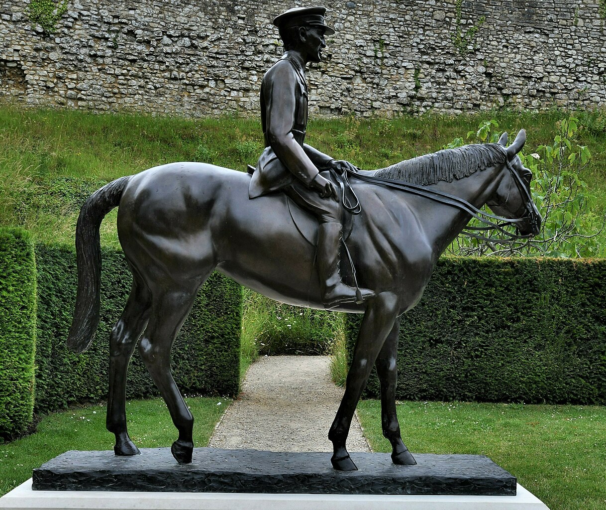 Gen. Jack Seely astride 'Warrior' (horse) statue