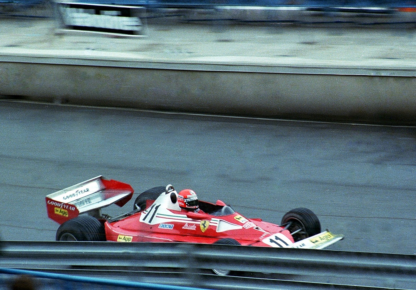 Niki Lauda in Ferrari 312T2 at the 1977 Monaco GP