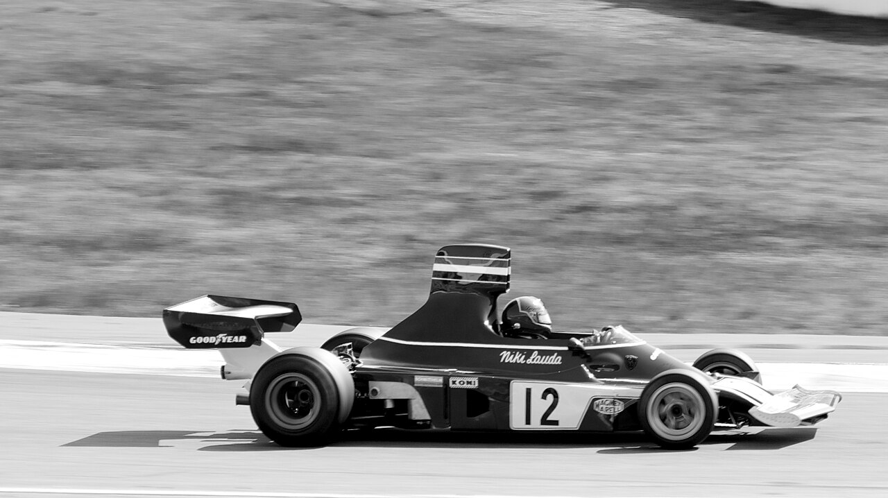 Niki Lauda driving Ferrari 312T