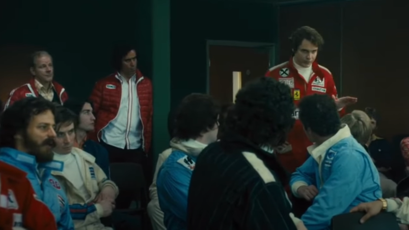 Daniel Brühl as Niki Lauda in Rush (2013)
