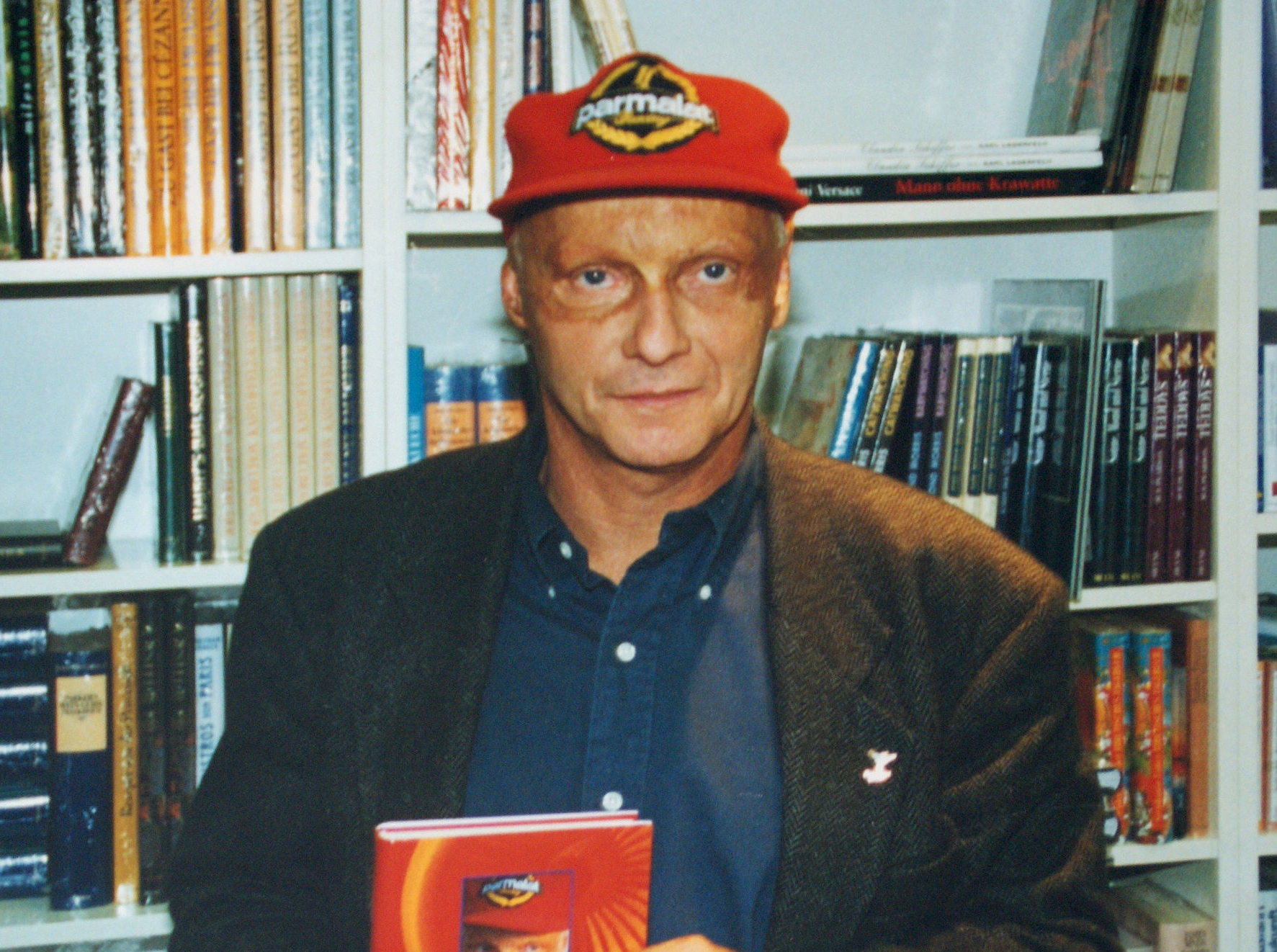 Niki Lauda presenting his book in 1996