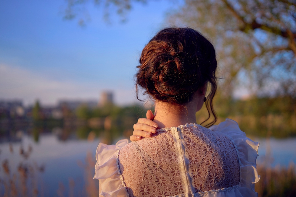 woman with vintage hairstyle