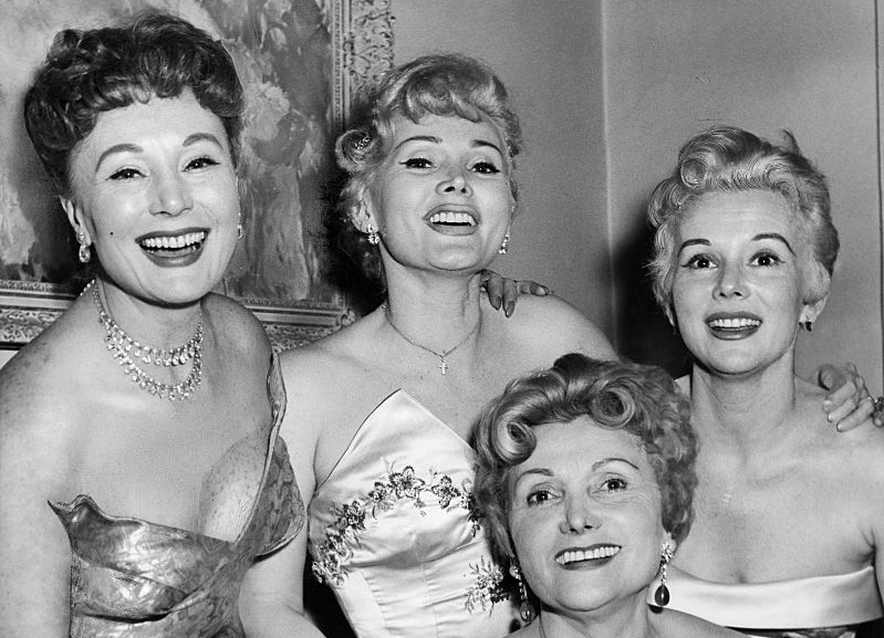 Eva Gabor with her sisters and mother