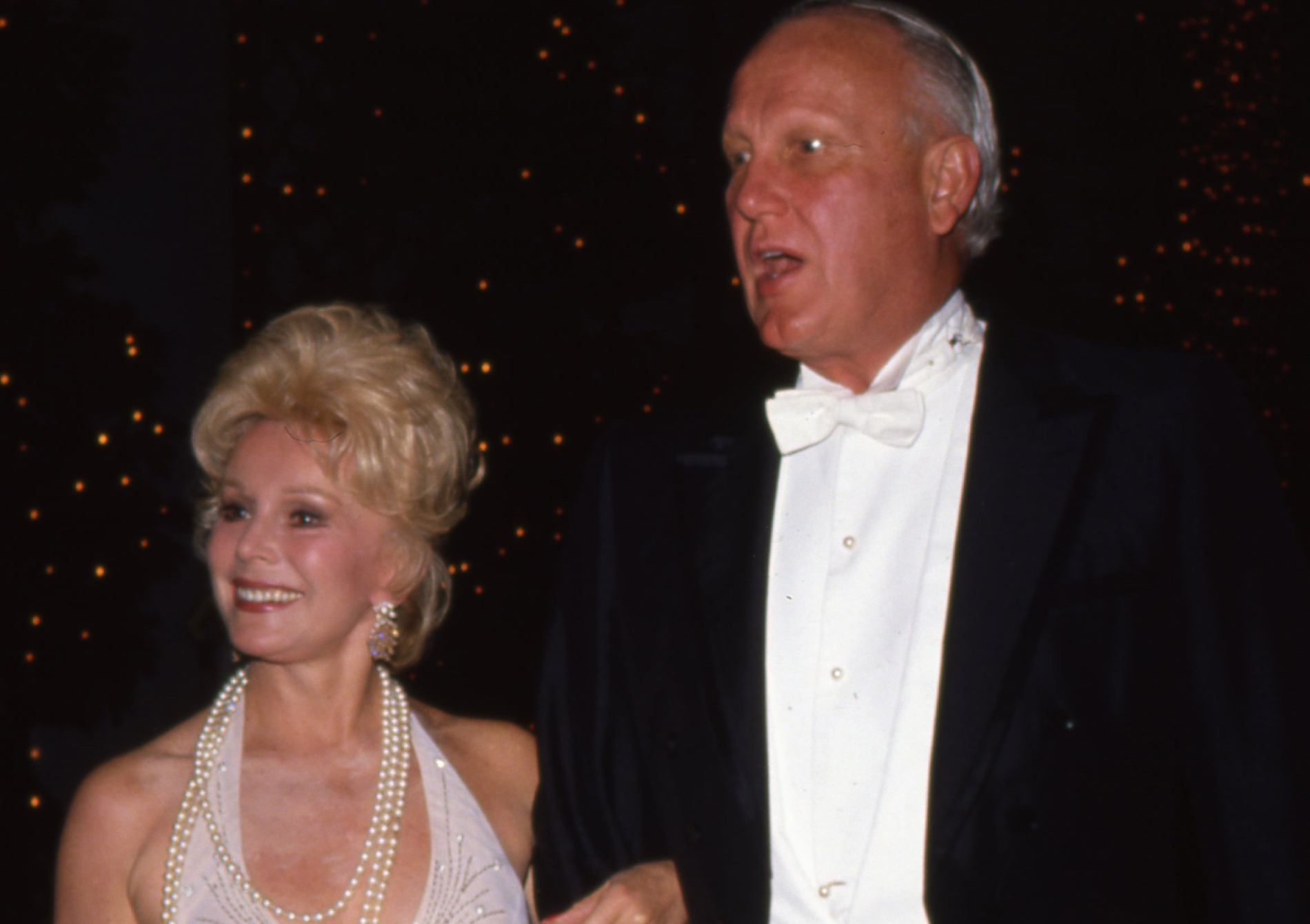 Eva Gabor and her husband Frank Gard Jameson, Sr. attend an event