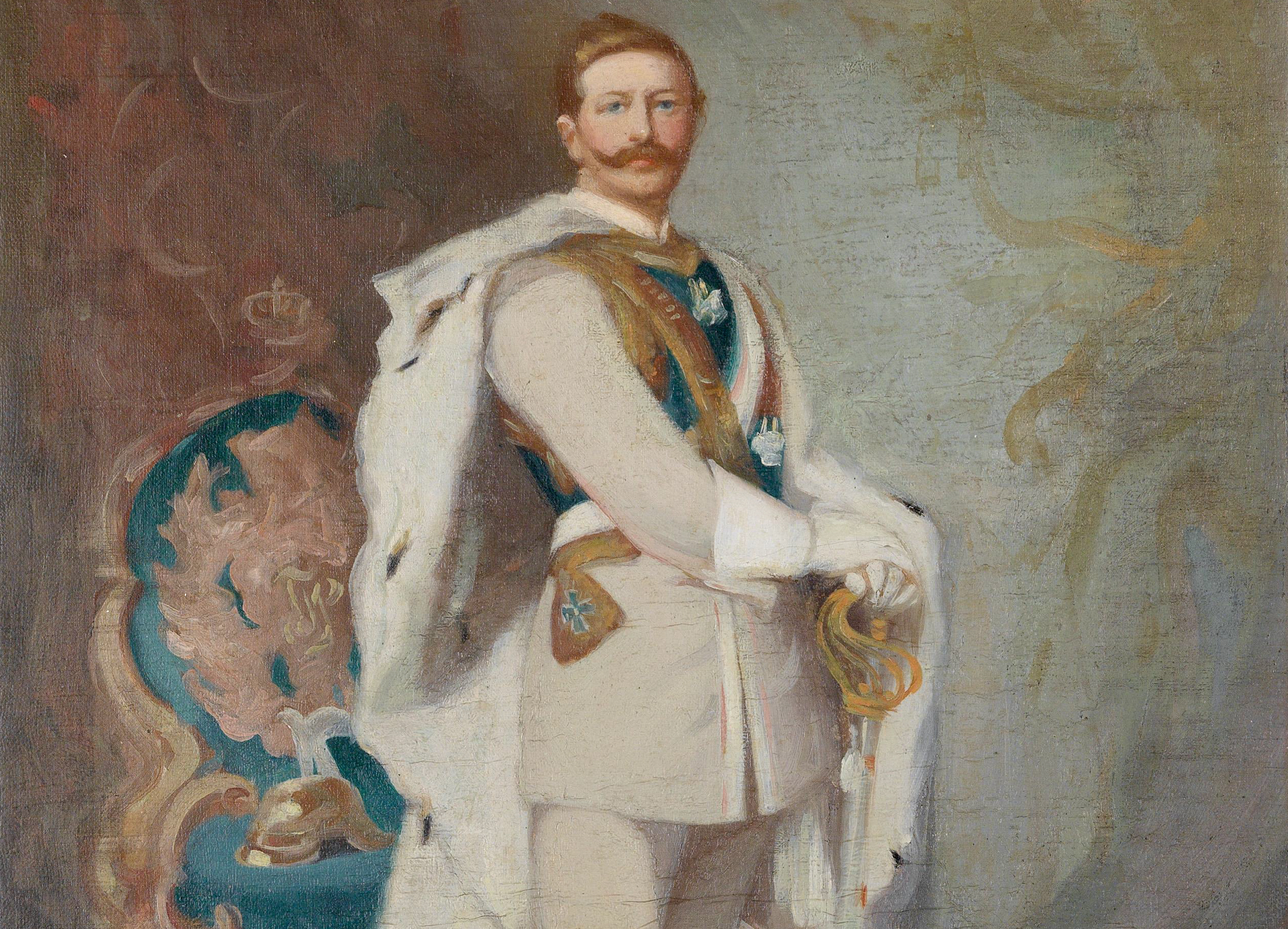 Kaiser Wilhelm II, full-length portrait study of the emperor