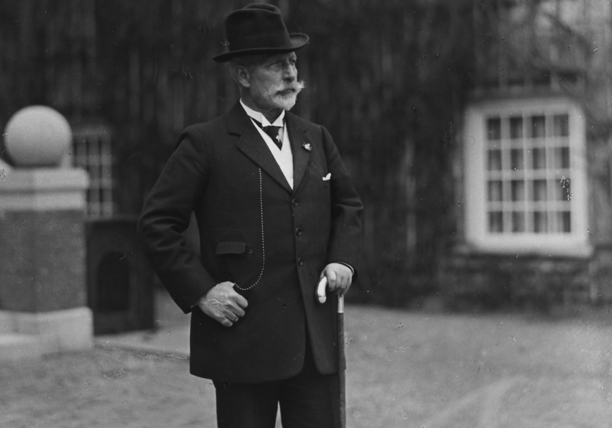 Kaiser Wilhelm II in black suit