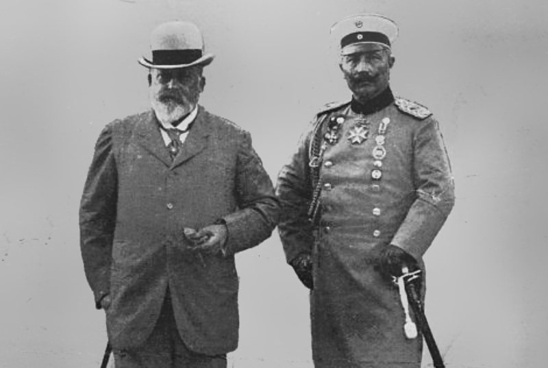 King Edward VII Kaiser Wilhelm II Berlin circa 1908
