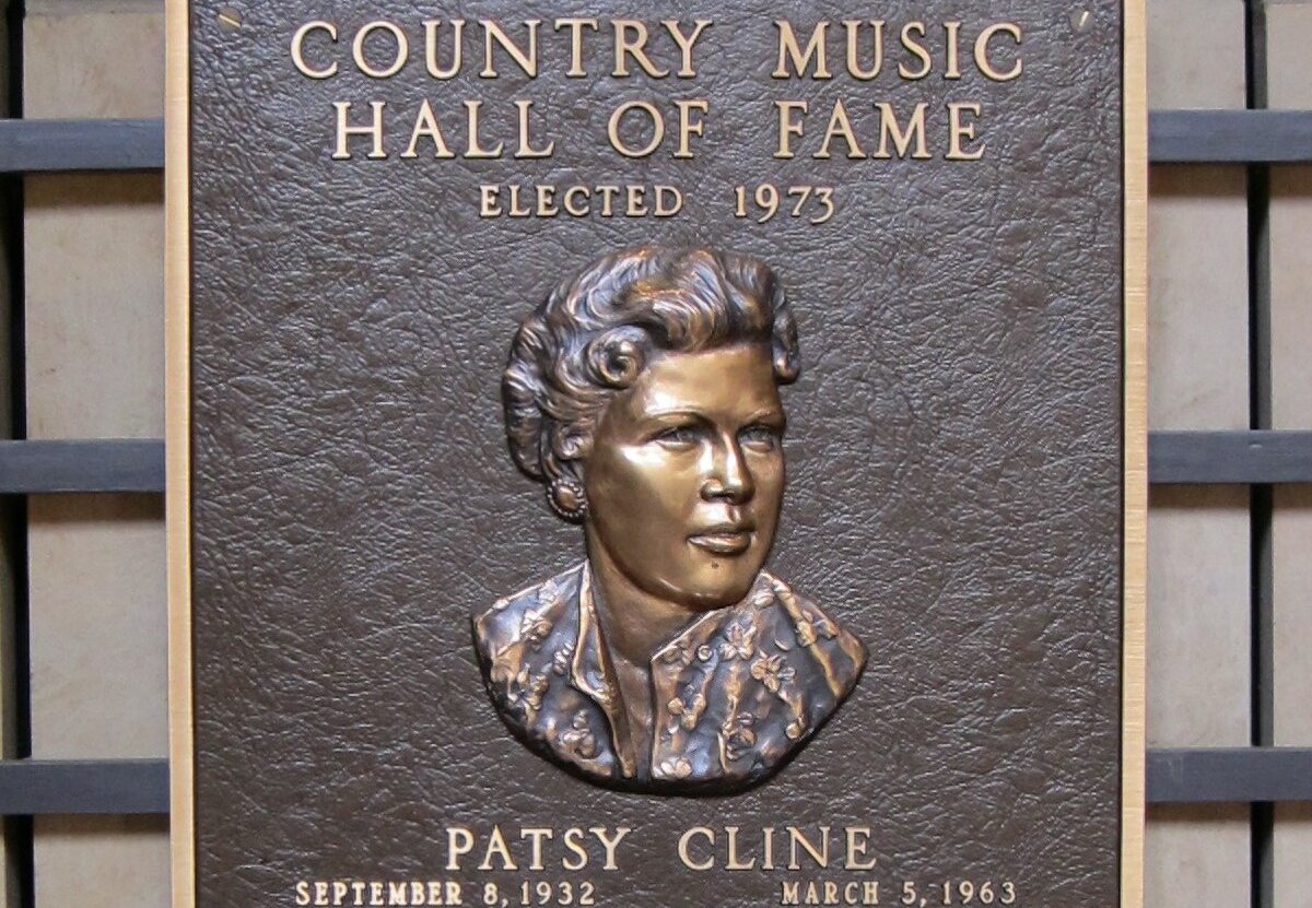 Patsy Cline Hall of fame plaque