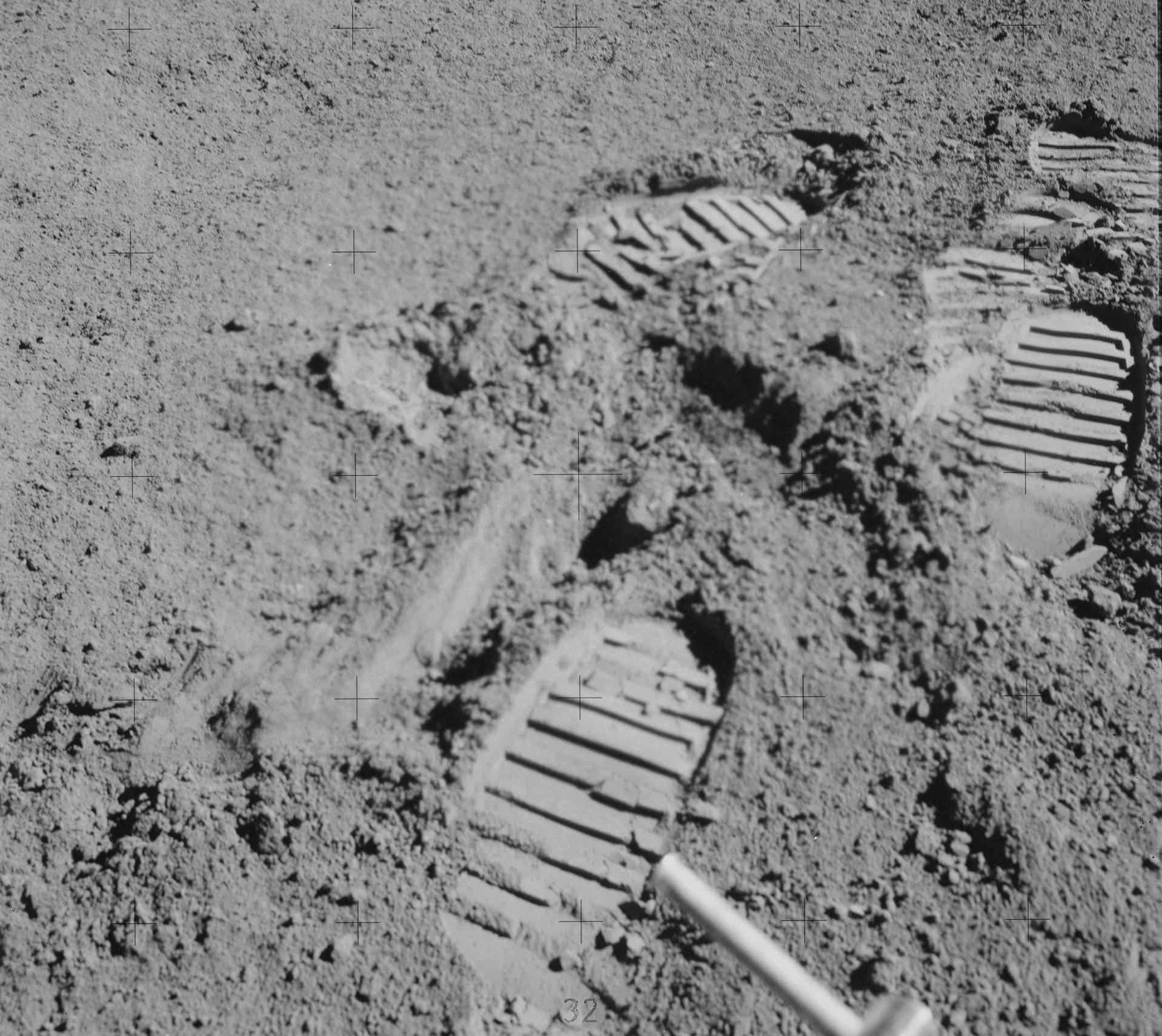Footsteps on the moon