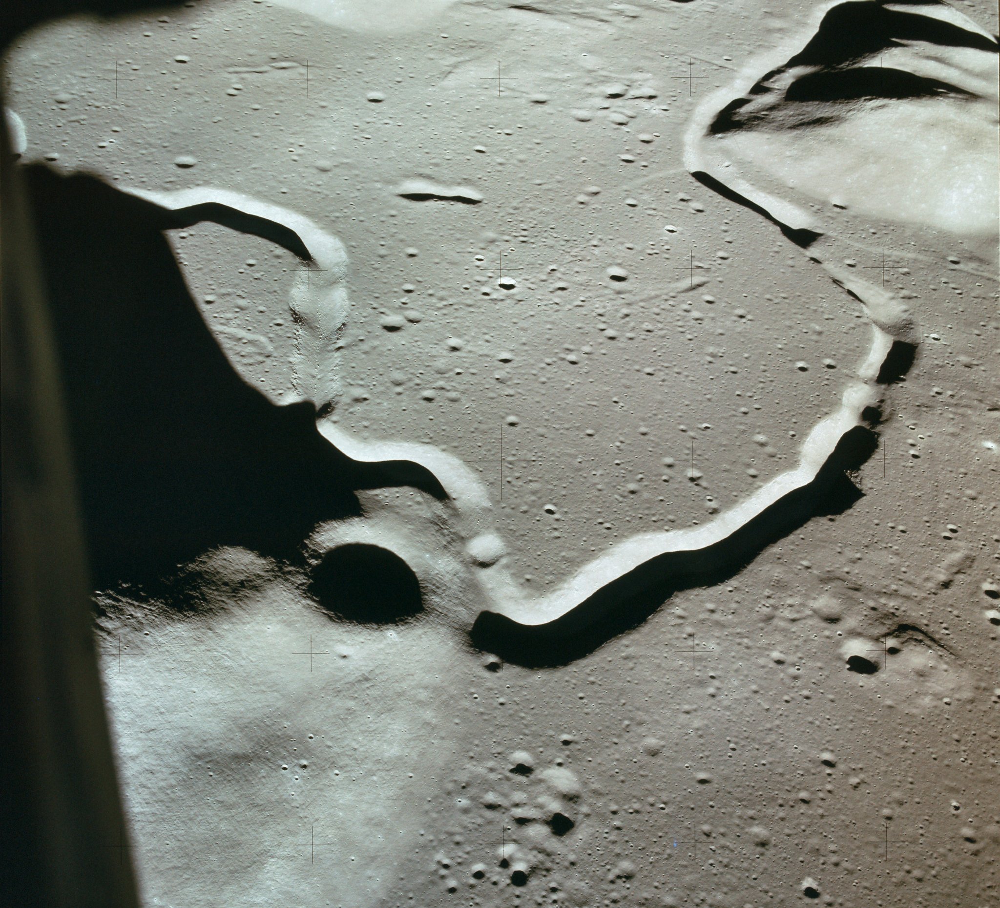 Moon surface form the module