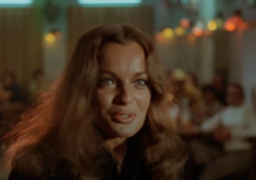 Screenshot of Bloomfield (1970) showing Romy Schneider as Nira