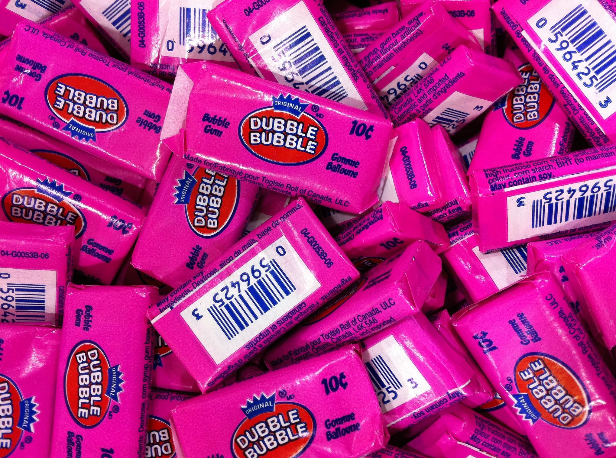 Close up photo of bubble gums