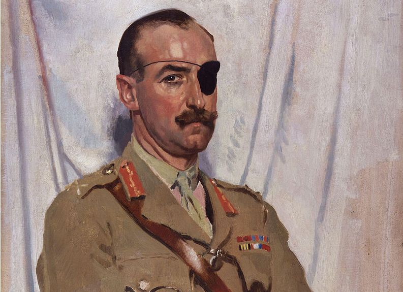 A painting of Sir Adrian Carton de Wiart