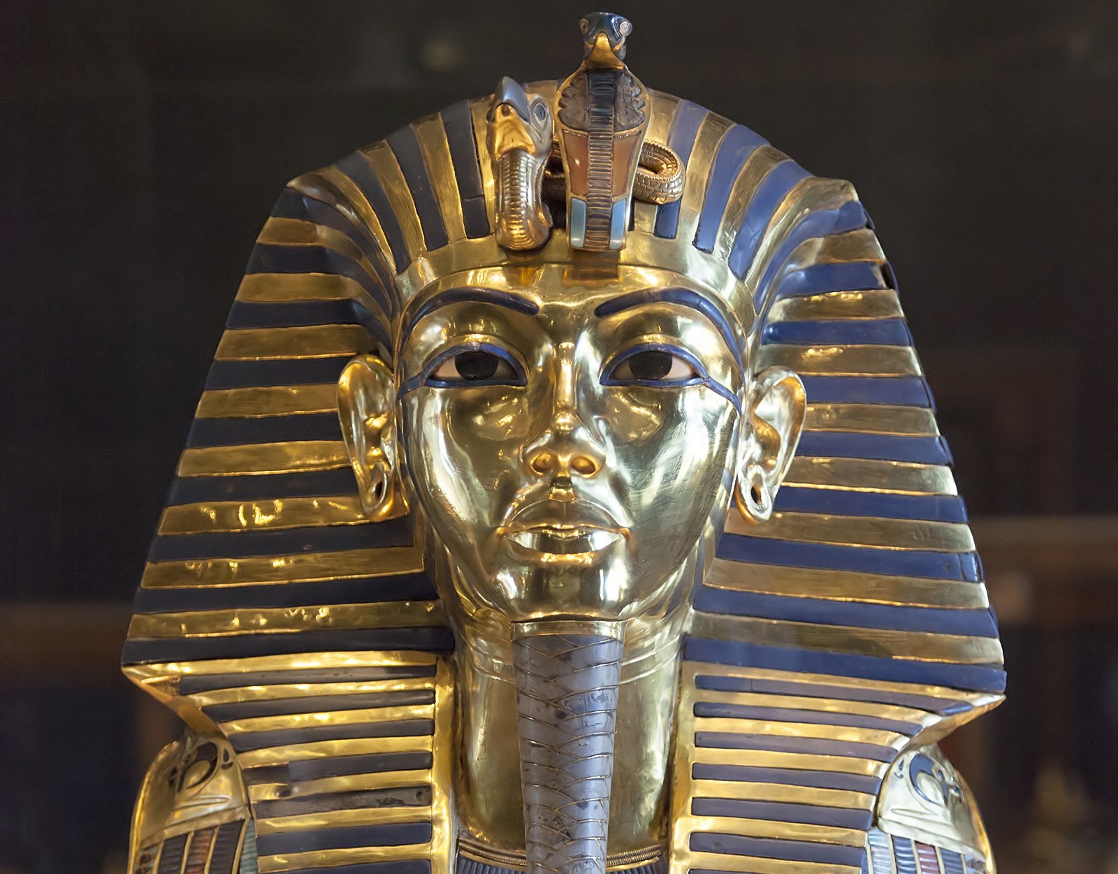 The funerary mask of Tutankhamun in the Egyptian Museum in Cairo