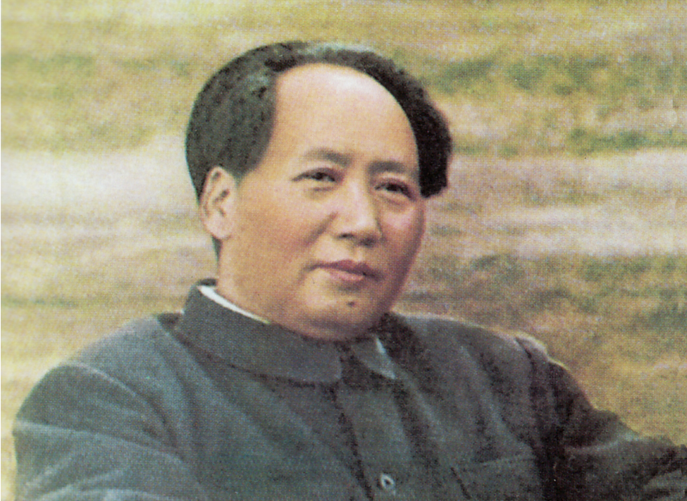 Portrait of Mao Zedong sitting