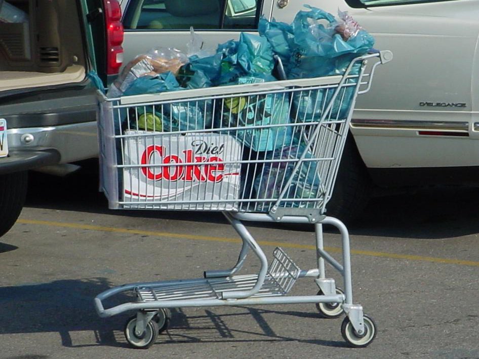 Shopping Cart in the parking lot