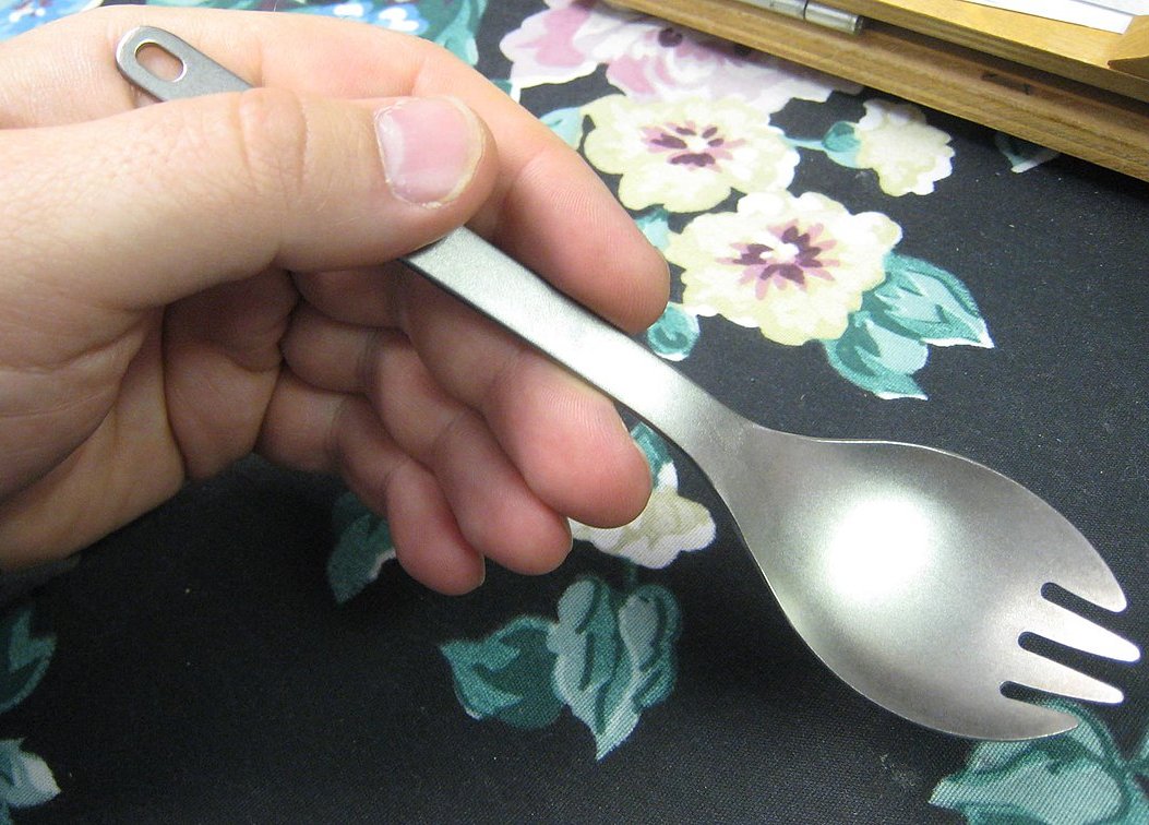Close up photo of a spork