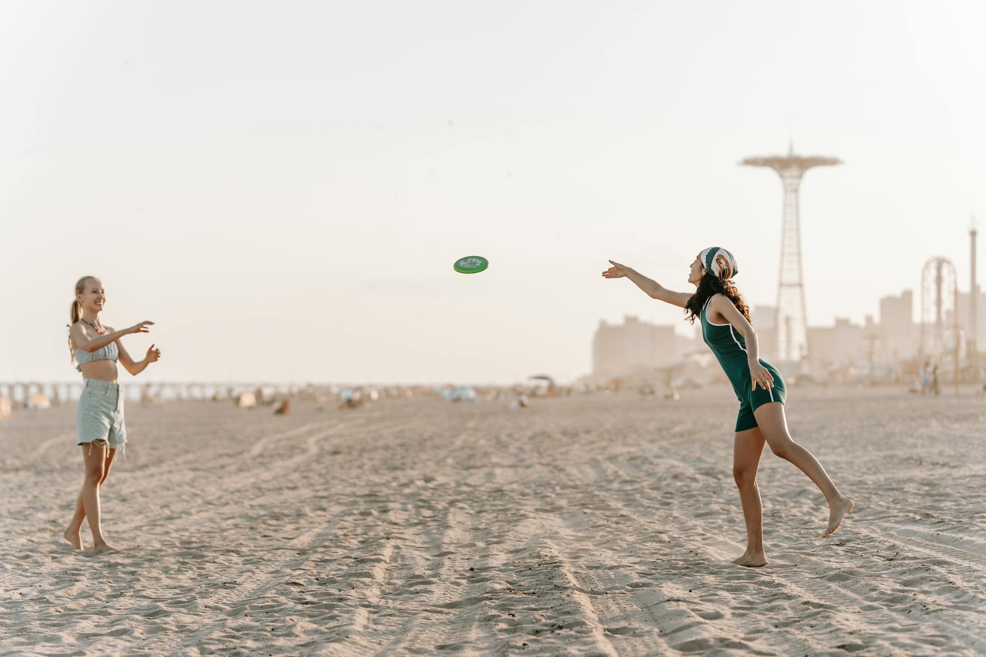 Frisbee on the Beach