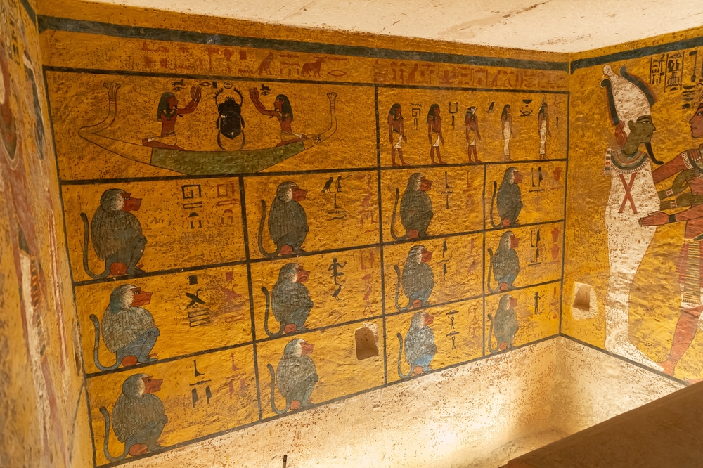 Tomb of pharaoh Tutankhamun in Luxor, Egypt.