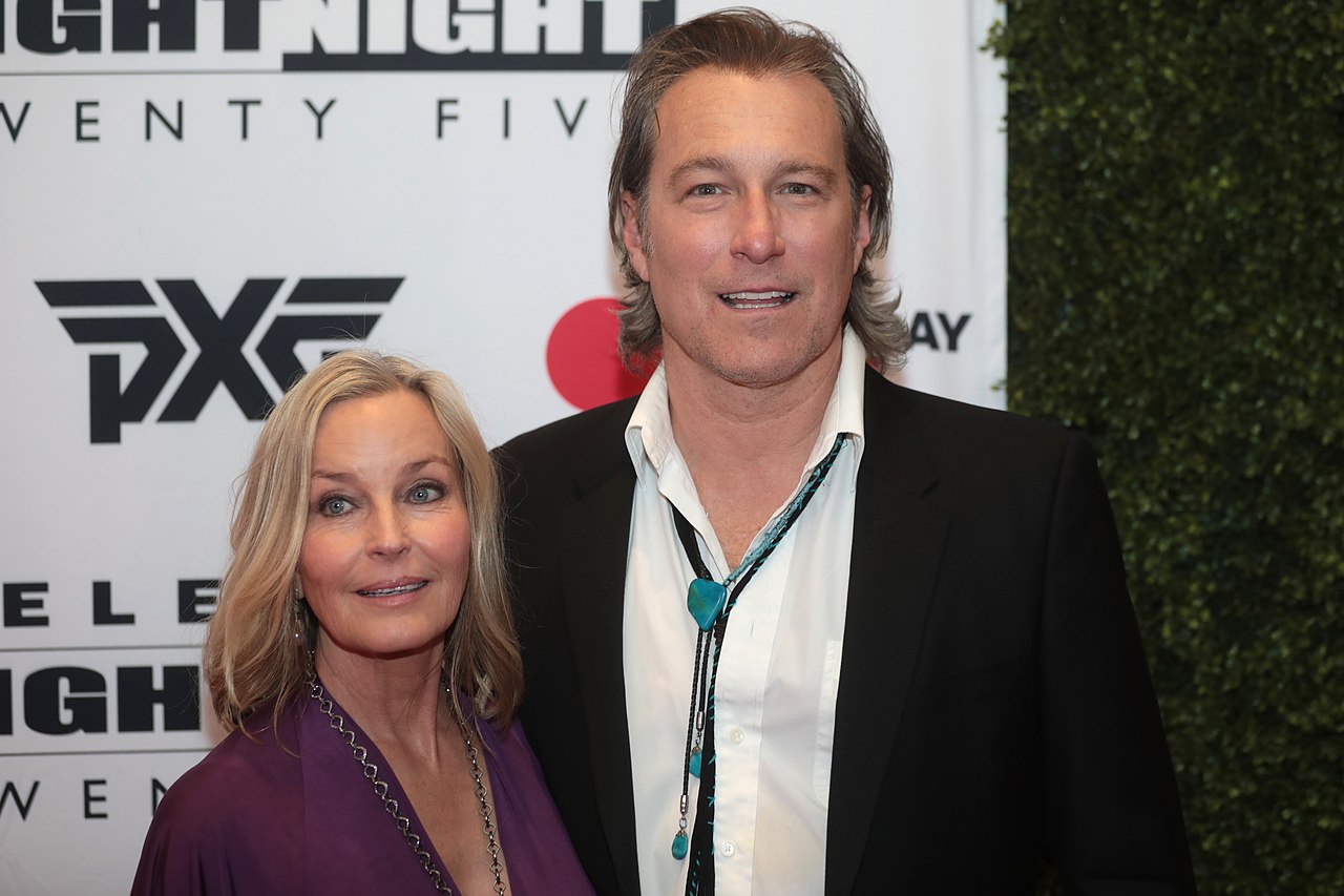 Bo Derek and John Corbett on the red carpet at Celebrity Fight Night - 2019