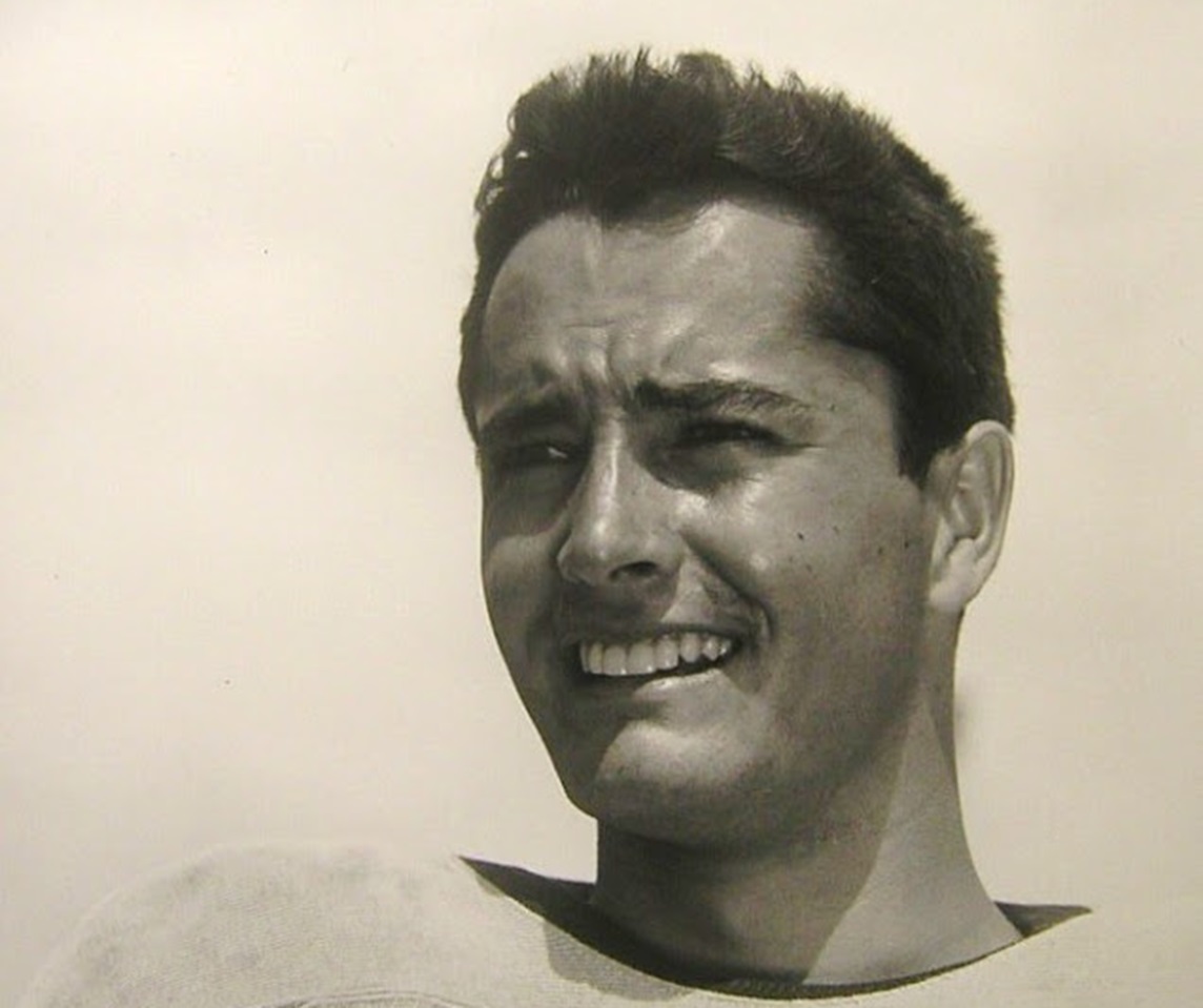 B&W image of John Derek.
