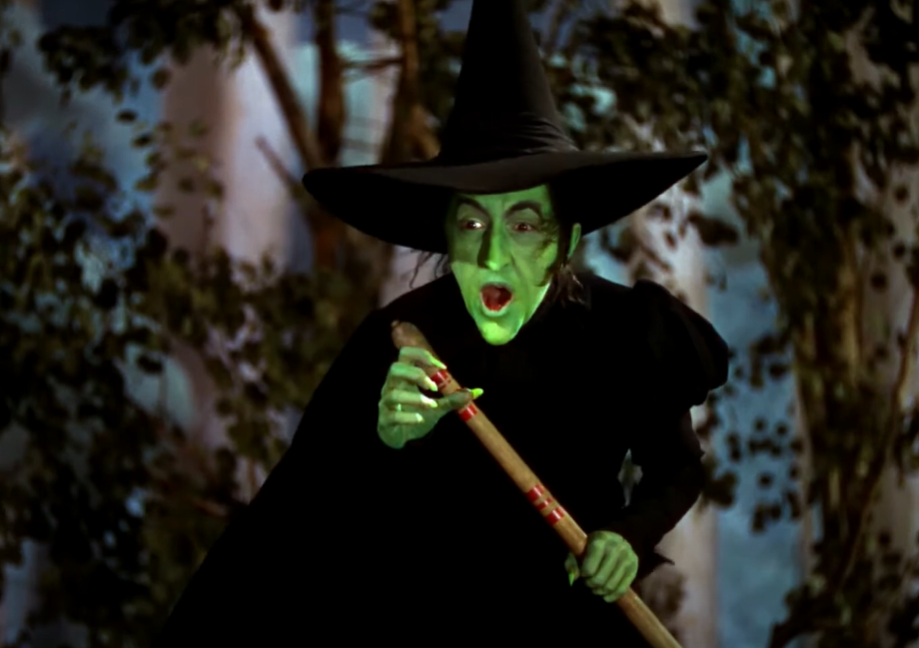 Margaret Hamilton as The Wicked Witch, Miss Gulch