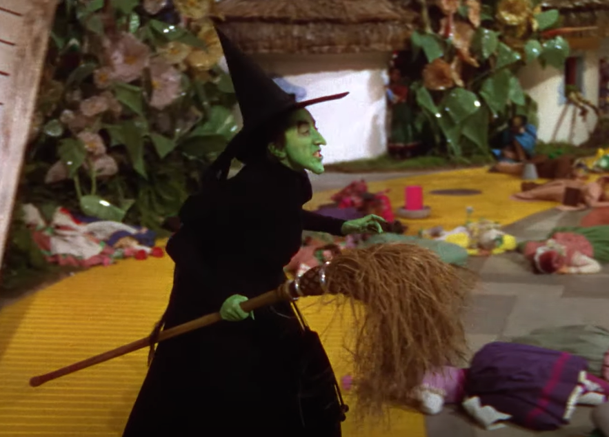 Margaret Hamilton as The Wicked Witch, Miss Gulch