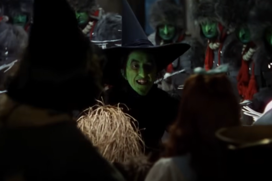 Margaret Hamilton as The Wicked Witch, Miss Gulch