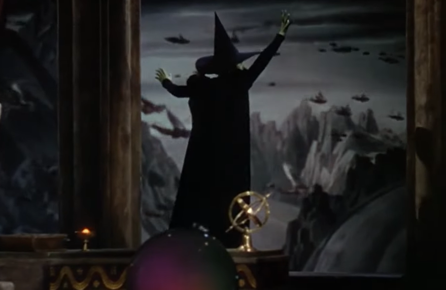 Margaret Hamilton as The Wicked Witch, Miss Gulch
