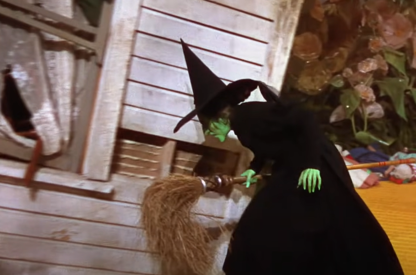Margaret Hamilton as The Wicked Witch, Miss Gulch