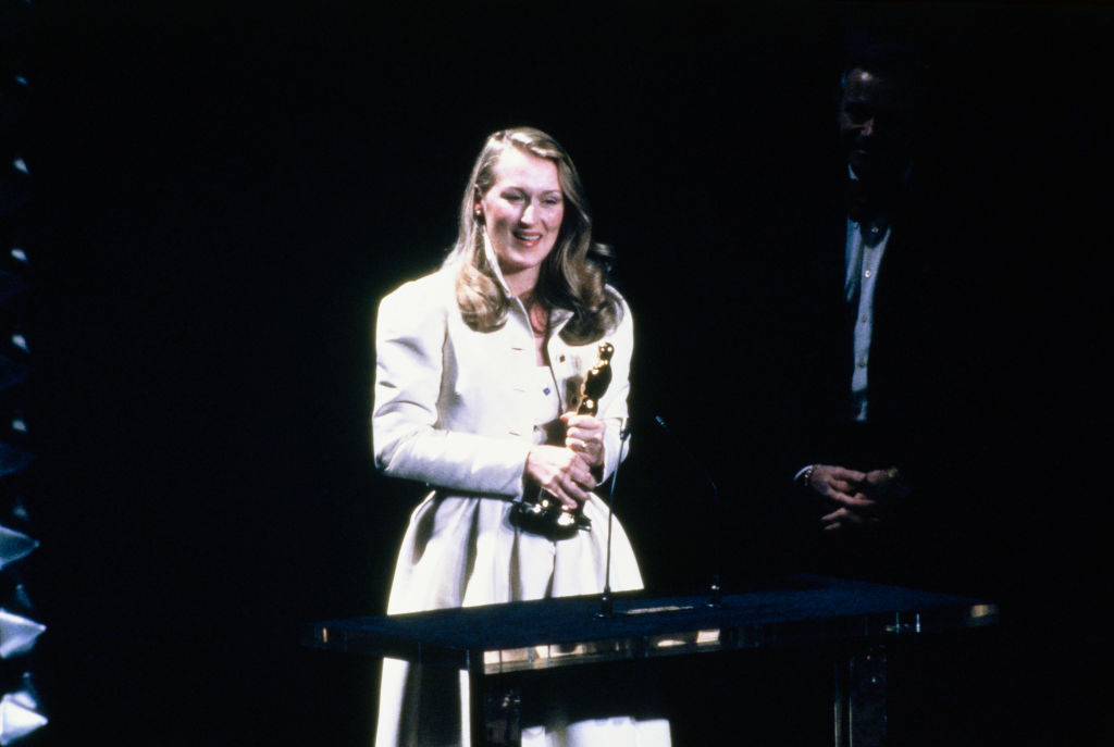 Meryl Streep With Oscar