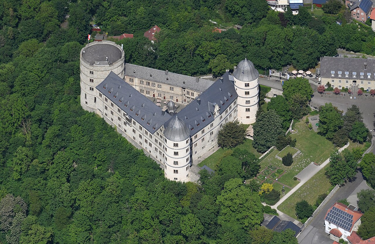 Aerial image of Wewelsburg (view from the southwest) - 2023