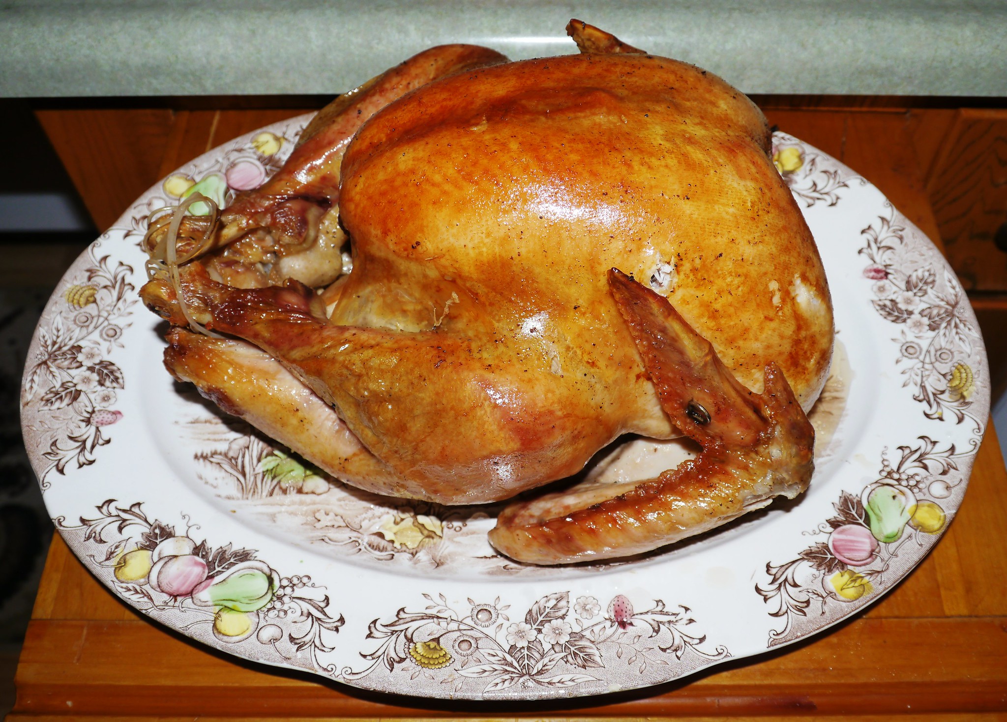 Thanksgiving turkey in a plate