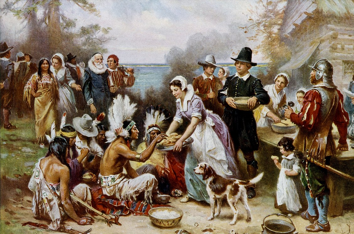 The First Thanksgiving painting