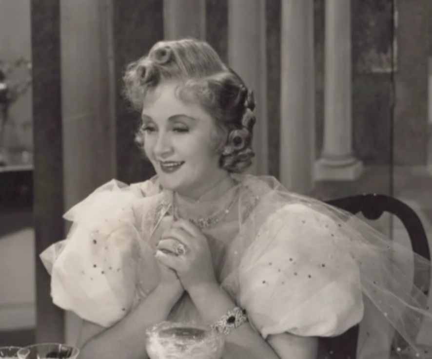 Paul Everton and Billie Burke in the American comedy Merrily We Live (1938) - publicity still