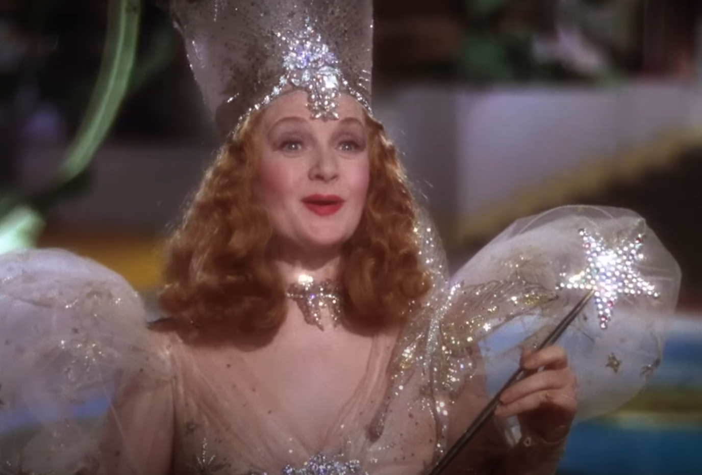 Screenshot of Billie Burke from The Wizard Of Oz (1939)