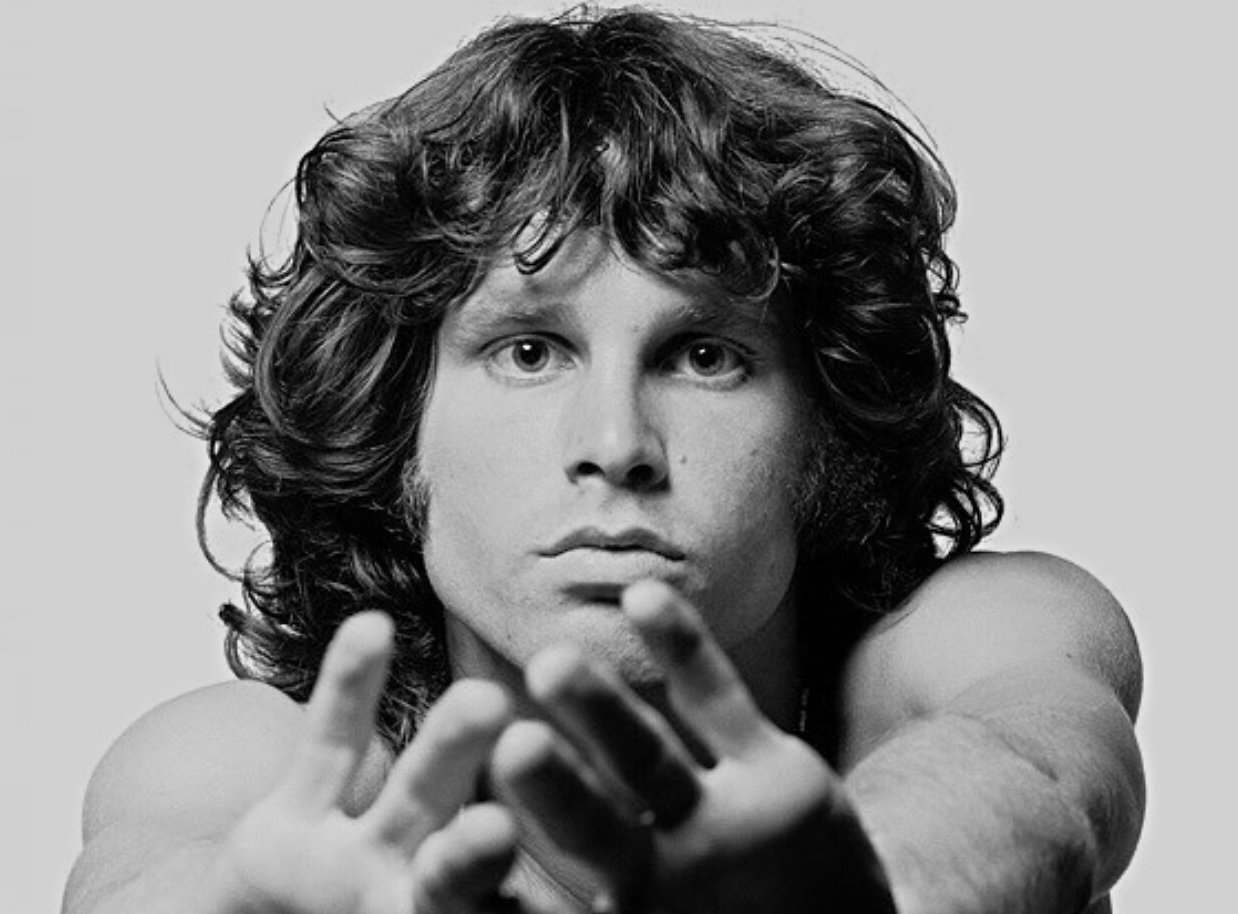 Photo of Jim Morrison looking at the camera