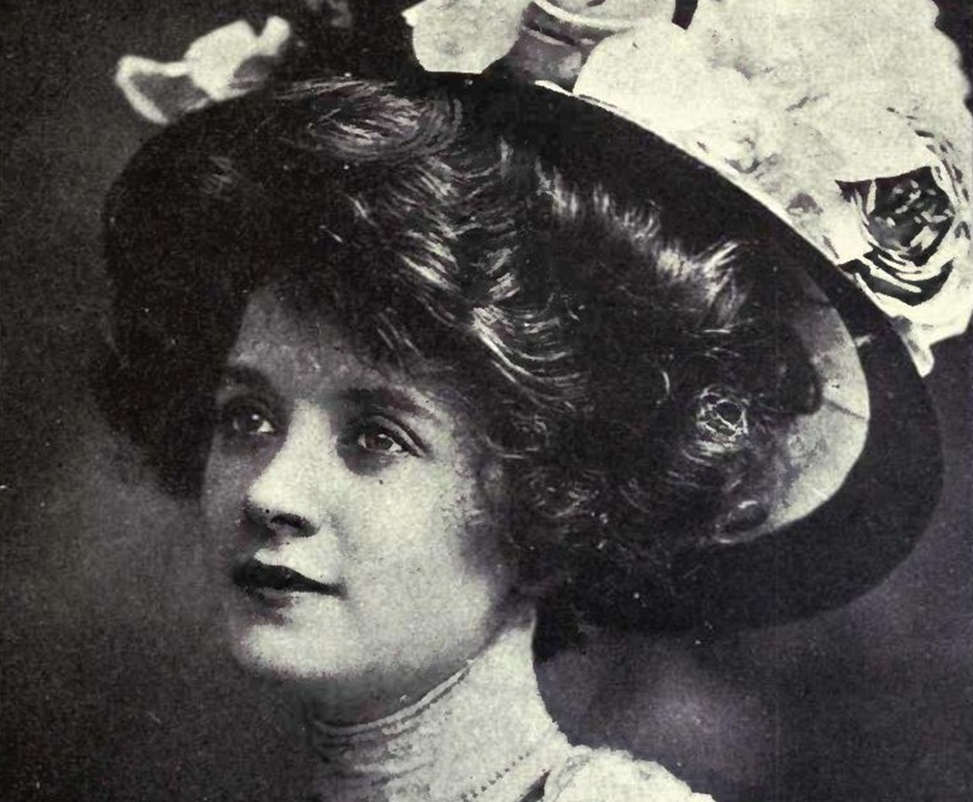 Portrait of Billie Burke from Overland Monthly, February 1909