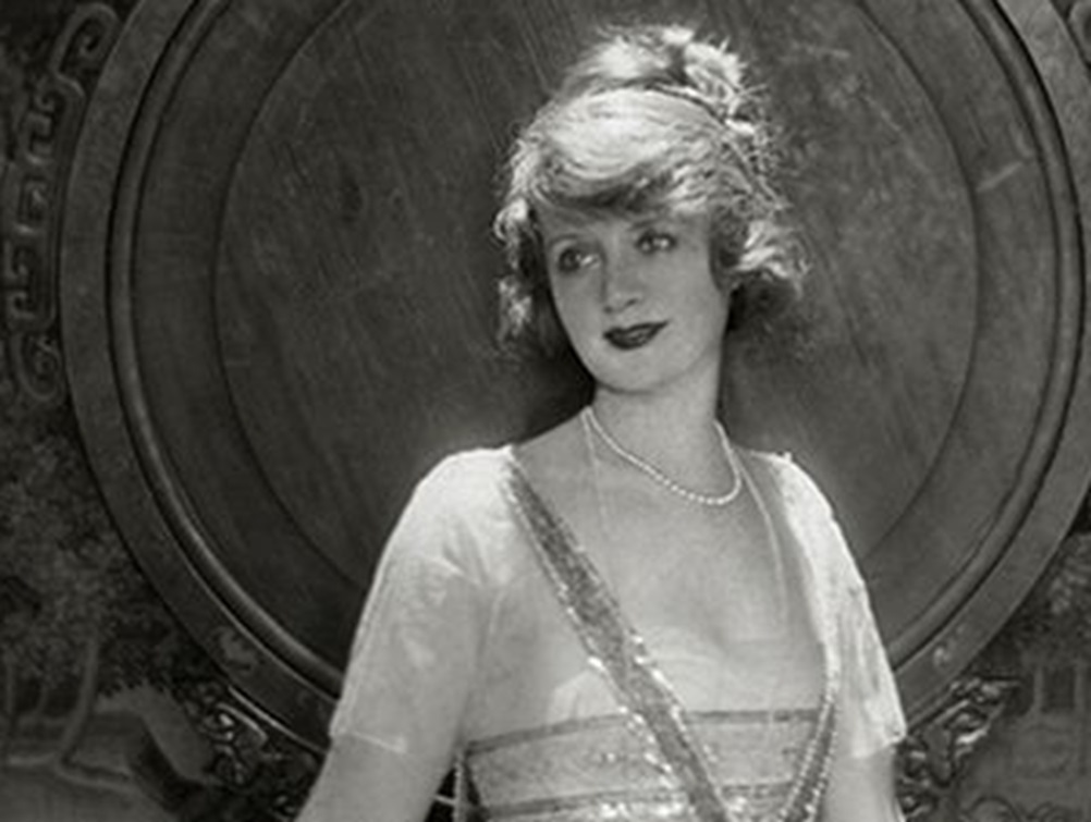 Billie Burke in elegant pose in the February 1920 issue of Vanity Fair