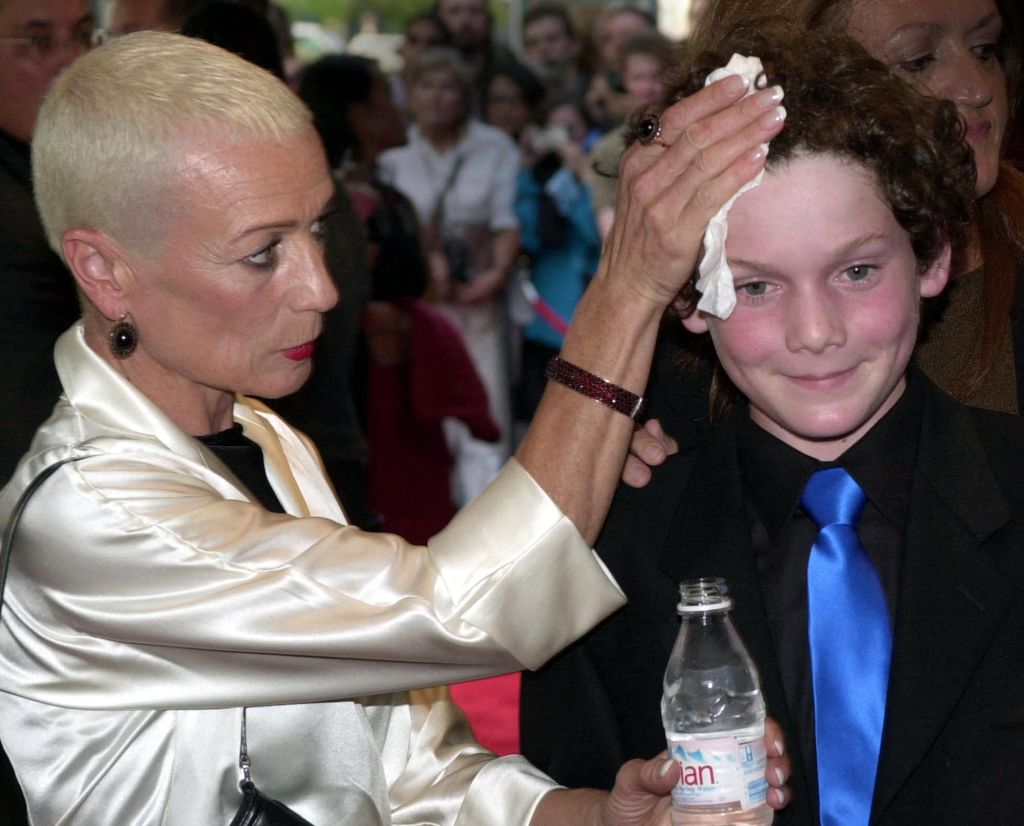 Twelve year-old actor Anton Yelchin and his mother Irina