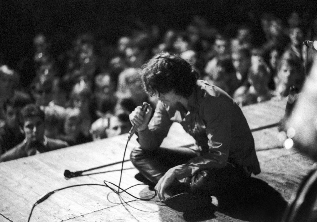 Jim Morrison of The Doors performing