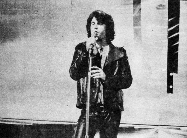 Jim Morrison in a black jacket